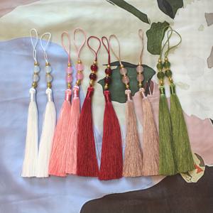 TEMU 다양한 색상의 보호 태슬 10개 세트 - DIY 주얼리, 한푸 펜던트 및 축제 장식에 완벽함