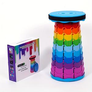 TEMU 업그레이드된 휴대용 접이식 의자, 내구성이 뛰어난 PP 소재, 낚시, 하이킹, 바베큐, 파티, 야외 활동용 확장 가능한 사각 의자, 성인용 접이식 텔레스코픽 캠핑 의자