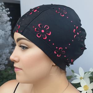 TEMU 고 탄성 이중층 꽃 수영 모자 - 여성용 부드럽고 통기성이 좋은 빠른 건조 편안함 - 수영, 서핑 및 수영 스포츠에 완벽 - 기계 세탁 가능, 단색 디자인, 수영 모자, 해변 액세서리, 편안한 헤어웨어|서핑모자