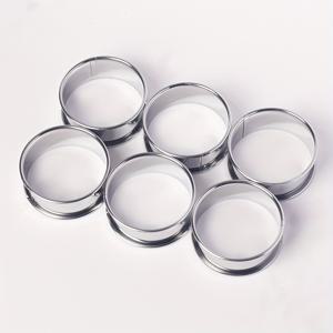 TEMU 6pcs/12pcs 스테인레스 스틸 케이크 링 세트, 다목적 무스 원형, 치즈 케이크, 팬케이크, 에그용 디저트 모양, 크리스마스, 할로윈, 부활절, 한ук카, 추수감사절을 위한 다용도 주방 도구