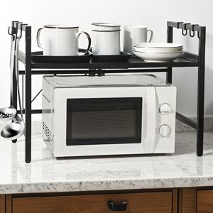 TEMU 확장 가능한 주방 선반, 디스플레이 스탠드, 튼튼하고 내구성이 뛰어난, 다양한 보관 시나리오에 적합합니다.