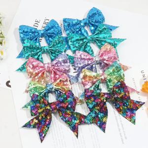 TEMU 10/16개 우아한 레트로 무지개 반짝이 꼬리 꼬리 리본 헤어 클립 - 폴리에스터, 짠, 모든 계절에 사용할 수 있는 다용도 헤어 액세서리, 휴가, 청소년을 위한 이상적인 생일 선물, 휴가 액세서리 | 레트로 리본 헤어 클립 | 짠 질감