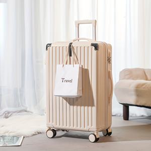 TEMU 20인치 경량 캐리온 슈트케이스, 민트 그린과 핑크 악센트, TSA 잠금장치, 스피너 휠, 남녀공용 하드 쉘 ABS 여행용 가방