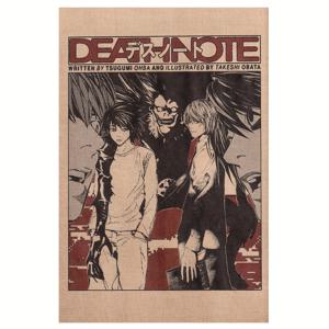 TEMU 1pc 프레임리스 캔버스, 데스 노트 포스터, 만화 아트 애니메이션 벽 프린트, 데스 노트 영화 포스터, 애니메이션 팬을 위한 선물 아이디어, 애니메이션 아트, 데스 노트 벽 미술 12x18인치