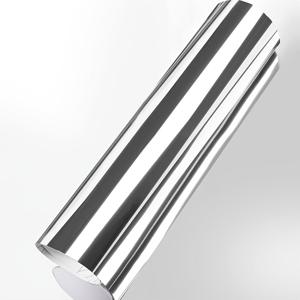 TEMU 자동차 랩핑용 크롬 미러 실버 자체 접착 필름 DIY 데칼 롤, 에어 릴리스 포함