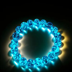 TEMU 야광 유리 비즈 팔찌, 8mm 스타일 스트레치 야간 조명 핸드 체인 남녀 공용, , 데일리 패션 액세서리, 파티, , 크리스마스, 발렌타인데이, 생일, 마르디 그라