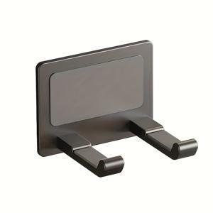 TEMU 공간 알루미늄 벽걸이 헤어 드라이어 홀더 - 드릴링 필요 없음, 내구성 및 녹방, 욕실에 이상적, 다중 코드 정리함 포함, 욕실 액세서리|현대 홀더|알루미늄 합금