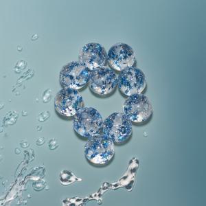 TEMU 10개 16mm 방수 비즈, 투명 + 파란색 별 스퀈, 빛나는 DIY 팔찌, 패션 보석 액세서리, 레진 재료, 보석 만들기, DIY 보석|반짝이는 비즈|레진 비즈, 비즈 공급품