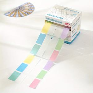 TEMU 분류용 글리터 마카롱 컬러 시리즈 풀아웃 스티커 메모지 120매 박스 - 사무실 및 교육 계획에 적합한 리마인더 스티커