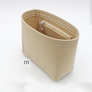 TEMU 우아한 패턴 펠트 지갑 & 액세서리 정리 파우치 - 여성용 가벼운 드라이클리닝 전용 핸드백 인서트, 토트백 및 퍼스 호환 ( 핑크/카키/초콜릿/다크 그레이), 스타일리시 보관 솔루션, 매끄러운 질감 마감