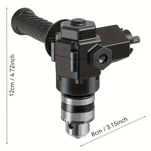 TEMU 90도 직각 드릴 어댑터 퀵 체인지 스크루드라이버 비트 부착물, 분리 가능한 ABS 핸들 포함 임팩트 드라이버용 익스텐션