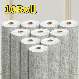 TEMU 10롤 자가 점착식 3D 폼 벽지 스티커 - 텍스처 두꺼운 벽 패널, 떼어내어 붙이는 탈착식 비닐, 간편한 청소 및 설치, 매치 패턴