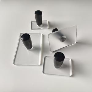 TEMU 4개 클리어 아크릴 스탬프 핸들 - DIY 액세서리, 크래프팅, 스크랩북, 홈 데코, 직사각형 모양, 개인화된 선물 및 서류품, 선물 아이템 | 장식 스탬프 | 내구성 있는 크래프트 소재, 스탬프 액세서리