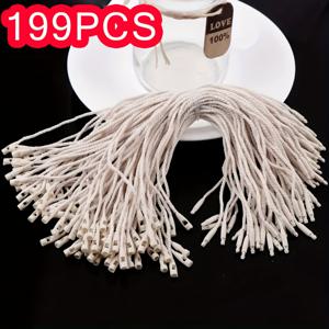 TEMU 199개 스트링 태그용 끈, 라벨 및 보안 태그 부착용 스냅락, 코드 고정용 패스너 - 수제 봉제, 선물, 수하물 태그, 의류 태그 액세서리, 옷용 태그, 불릿 헤드 태그 로프