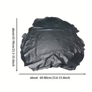 TEMU 1개 대형 5-7평방피트 천연 나파 양가죽 - 0.8~1.0mm 두께, 부드럽고 가벼운 블랙 숫양가죽 (자연스러운 변이 및 러스틴한 외관) DIY 공예, 의류, 가방, 액세서리용 고품질 내구성 가죽