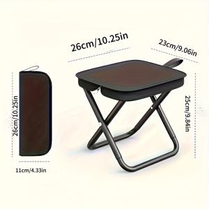 TEMU 휴대용 접이식 캠핑 의자 & 낚시 스툴 - 가벼운 컴팩트 아웃도어 의자, 견고한 사각 프레임, 120kg 하중 용량, 내구성 있는 패브릭 시트, 캠핑, 피크닉, 여행, 해변용 - 경량 튼튼 디자인, 성인용, 캠핑 가구, 필수 피크닉 아이템, 접이식 디자인, 튼튼한 구조, 여행 좌석, 공간 절약 가구, 강화 프레임, 피크닉 애호가