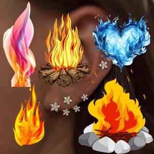 TEMU 우아한 모던 스타 큐빅 합성 큐빅 지르코니아 귀걸이 - 골드, 일상 및 특별한 날에 어울리는 내구성 있는 큐빅 합성 큐빅 지르코니아, 합리적인 가격의 럭셔리, 웨딩 파티 일상 착용, 반짝이는 스타 스터드, 청소년용