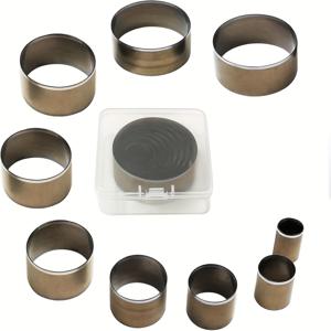 TEMU 원형 가죽 펀치 다이, 9pcs 홀로우 펀치 10 15 20 25 30 35 40 45 50mm, 고탄소강 원형 커터 도구, 벨트용 가죽 구멍 뚫기 세트