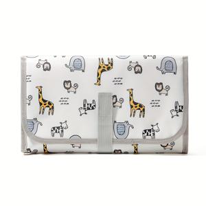 TEMU 1pc 접이식 유모차 변경 매트, 조절 가능한 스트랩 및 지퍼 클로저 - 필수품을 위한 휴대용 여행 주최자, 내구성 있는 폴리에스테르, 혼합 색상, 유모차 가방 주최자, 실용적인 디자인, 튼튼한 구조|휴대용유모차