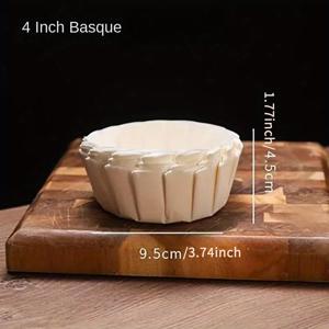 TEMU 4/6/8인치 논스틱 베이킹 트레이 몰드 - 접착식 디저트 팬 라이너, 오일프루프 케이크 몰드 (바스크 케이크, 타르트, 치즈케이크용) - 쉬운 세척, & 홈 키친 사용 가능 - 4/6/8인치 팬 호환, 데코레이티브 케이크 페이퍼, 이지클린 페이퍼