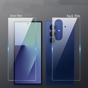 TEMU 강화유리 전면+후면 필름 Z Fold 7/6/5/4용 갤럭시 Z Fold 5 6 7 보호필름, 휴대폰 스크린 프로텍터, 매끄러운 디자인, 고품질 소재, 내구성 강화, 스마트폰 액세서리, 기술 애호가 및 스마트폰 사용자