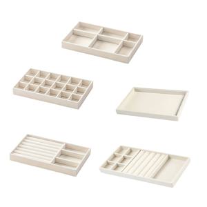 TEMU 고급 패브릭 주얼리 디스플레이 트레이 5개 세트 - 홈 & 매장용 소프트 내구성 멀티 주얼리 홀더 (반지/귀걸이/목걸이 보관함 포함), 우아한 주얼리 정리함, 상점, 부티크용 - 다목적 휴일 & 일상용 트레이, 주얼리 트레이