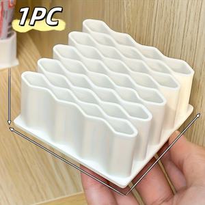 TEMU 32단 다기능 연고 및 물결형 펜 홀더, 창의적인 메이크업 펜, 아이브로우 펜슬, 펜 및 연필 보관대, 데스크탑 오피스 문구 정리함 - 할로윈 및 크리스마스