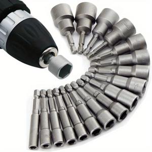 TEMU 23개 세트 헥스 소켓 렌치 세트, 스크루드라이버 비트, 전기 스크루드라이버 비트, 전기 너트 드릴 비트, 1/4인치 헥스 샹크, CRV 스크루드라이버 비트, 너트 드릴 비트, 전기 도구, 앨런 키/렌치/헥스 렌치 세트, 도구 세트, 소켓 세트, 자동차 도구 세트, 기계공을 위한 도구, 완벽한 도구 상자, 도구 및 장비