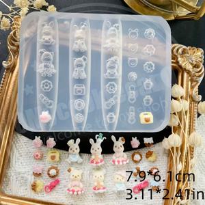 TEMU 1개 귀여운 숲 속 가족 티 파티 실리콘 몰드 - 높은 투명도 3D 클레이 몰드, 동물 & 꽃 디자인 12개, 가볍고 내구성 좋음 (공예, 주얼리 제작, 공예 용품용), 기발한 디자인, 섬세한 장인 정신, 3D 몰드, 동물 디자인, 투명 몰드