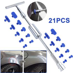 TEMU 21피스 BESPER 무도장 덴트 수리 키트 - 전문가용 자동차 덴트 제거 도구 세트 (흡입 컵 풀러, 핫 글루 건 스타일 어플리케이터, 혼합 사이즈 플라이어 바 포함) - 자동차, , RV 차체 수리용