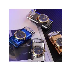 TEMU 크리에이티브 쿼츠 시계라이터 불꽃크기조절 방풍점화