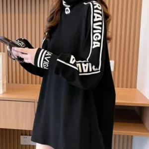 TEMU 2025년 신제품 하프 터틀넥 바닥 셔츠 대형 사이즈 여성용 티셔츠