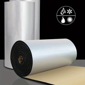 TEMU 20mm 두께의 자동차 트럭 파일럿 열 방출 소음 감소 보온 매트, 50*100cm, 배터리 미포함