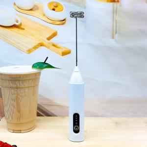 TEMU 3단계 속도 조절 가능한 충전식 핸드헬드 우유 거품기 - 휴대용 전기 휘스크 - 304 스테인리스 우유 거품봉, 라떼, 카푸치노, 말차, 프라페, 핫초콜릿용 - 커피 메이커 & 여행용