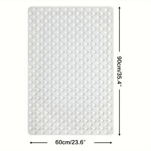 TEMU DAJIANG 비눗방울 방지 욕조 매트, 흡착컵 포함 - 쉬운 청소, 튼튼한 PVC 샤워 러그, 욕실 안전을 위한 크리스마스/할로윈 선물 장식