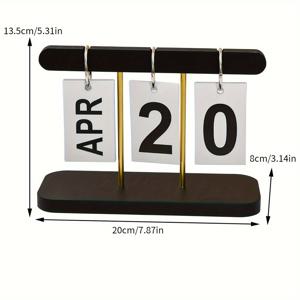 TEMU 1/2pcs 노르딕 크리에이티브 플립 캘린더 데스크 장식 가정 거실 식탁 커피 테이블 사무실 데스크 장식