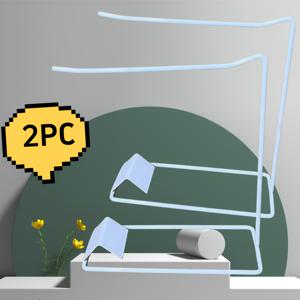 TEMU 2개 세트 화이트 아이언 데스크탑 정리대 - 다용도 훅 포함 주얼리 립스틱 키 홀더, 홈 오피스 책상 액세서리 디스플레이|귀걸이|목걸이|책상