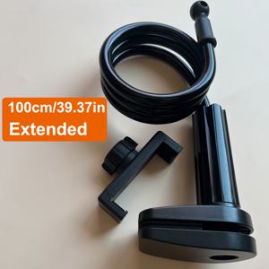 TEMU 업그레이드된 더 안정적인 39.37인치 모바일 폰 침대 옆 홀더. 침대, 책상, 머리맡, 침대 옆, 테이블용 유연한 구스넥 롱암 폰 스탠드 홀더. 머리 위 휴대폰 클램프 마운트, 크리스마스 선물, 남자친구, , 부모님을 위한 선물|핸드폰거치대|침대협탁|휴대폰거치대