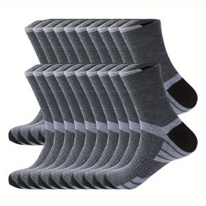 TEMU THCBME 남성용 20켤레 헤비듀티 오버더니 (OTK) 긴 양말 - 보온 겨울용 롱 양말 호환, ODK20 팩 (손세탁/건조)