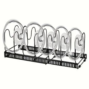 TEMU 팬 및 냄비 정리대: 캐비닛 밑 수납용 확장형 7/12단 조절 가능 칸막이, 주방 캐비닛에 적합, 냄비 및 팬 정리, 냄비 정리함, 공간 절약형 수납, 사용하기 쉬움, 실용적인 선반 바구니