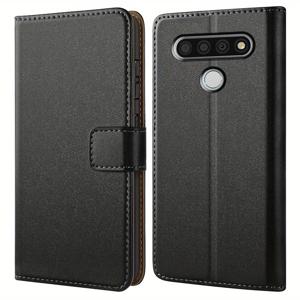 TEMU LG K20 K30 K31 K40 K40s K41s K50s K51s K61 K8 LG Q51 Q70 G8 V40 V50 ThinQ LG Stylo 5 6 X Power3와 호환되는 블랙 지갑 케이스, 킥스탠드 인조 가죽 플립 보호 폰 케이스 커버