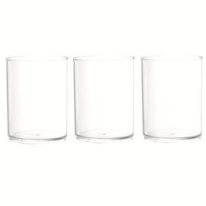 TEMU 3-팩 현대 스타일 허리케인 촛대, 투명 아크릴, 원형 실린더 꽃병, 센터피스용, 손세척전용 가능, 필러 및 떠 다니는 촛불 호환, PVC 무료, 전기 불필요