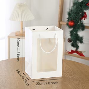 TEMU 팩당 10개 인터넷 유명인 창문 선물 핸드백 작은 꽃다발 창문 개봉 핸드백 할로윈 크리스마스 선물 포장