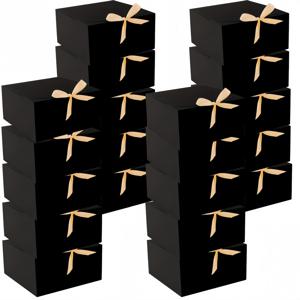 TEMU 리본이 달린 우아한 화이트 크래프트 종이 선물 상자 20개 세트, 8x8x4인치 - 결혼식, 생일, 신부 파티 제안 및 휴일 포장에 완벽함, 보석 제작 디스플레이 및 포장 재료, 비즈 및 보석 만들기, 이드 무, 부활절, 어머니의 날, 크리스마스