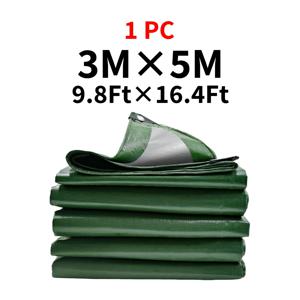 TEMU VANDHAM 헤비듀티 PE 소재 야외 커버, 강화된 가장자리 다목적 대형 방수천, 두꺼운 내구성 쉘터 패브릭 (그린/실버) - 지붕/파티오/캠핑용|텐트