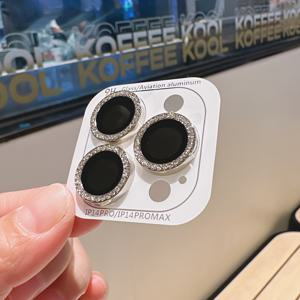 TEMU 아이폰 17 16 15 14 13 12 11 프로 맥스 렌즈 보호 필름, 반짝이는 카메라 케이스