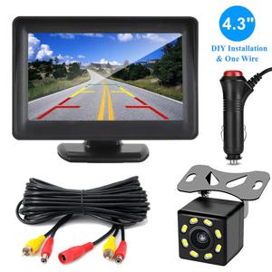 TEMU 차량 후진 및 주차 안전성 업그레이드, 4.3인치 HD 디스플레이와 8개 LED가 장착된 HD 후방 카메라, 광각 렌즈, 자동차, 트럭, RV, SUV용, 차량 백업 카메라, 블라인드 스팟 모니터링, 광각 뷰, 고화질 이미지, 안정적인 성능, 견고한 설치, 백업 카메라 시스템, 후방 카메라, SUV 소유자, 트럭 운전자