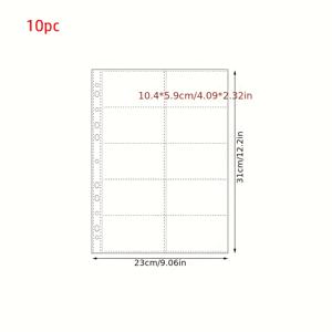 TEMU PP A4 Kpop 포토카드 바인더 스테이션러리 투명 다중 포켓 포토카드 홀더 DIY 사진 앨범 슬리브