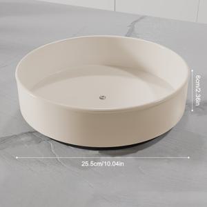 TEMU 1개 다용도 회전 금속 수납 선반 - 주방 향신료, 간식, 세면도구 및 화장품에 이상적 | 침실, 욕실 및 주방에서 공간 절약을 위한 다용도 정리 트레이, 파우더 코팅 마감