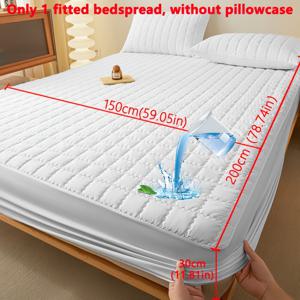 TEMU 1개 모던 침대 시트 - 부드럽고 통기성 좋은 폴리에스터 100. 100, 세탁기 사용 가능, 지퍼 잠금 방식의 매트리스 보호 커버, 퀸/킹/풀/더블 침대용, 침실 필수품, 우아한 침구, 튼튼한 침구, 홈 데코
